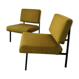 pair of André Simard armchairs for Airborne