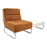 Banquette chauffeuse simple terracotta