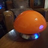 Orange touch mushroom lamp
