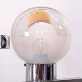 Mazzega Murano Chandelier / Space Age Glass Pendant Light 1970s Italy