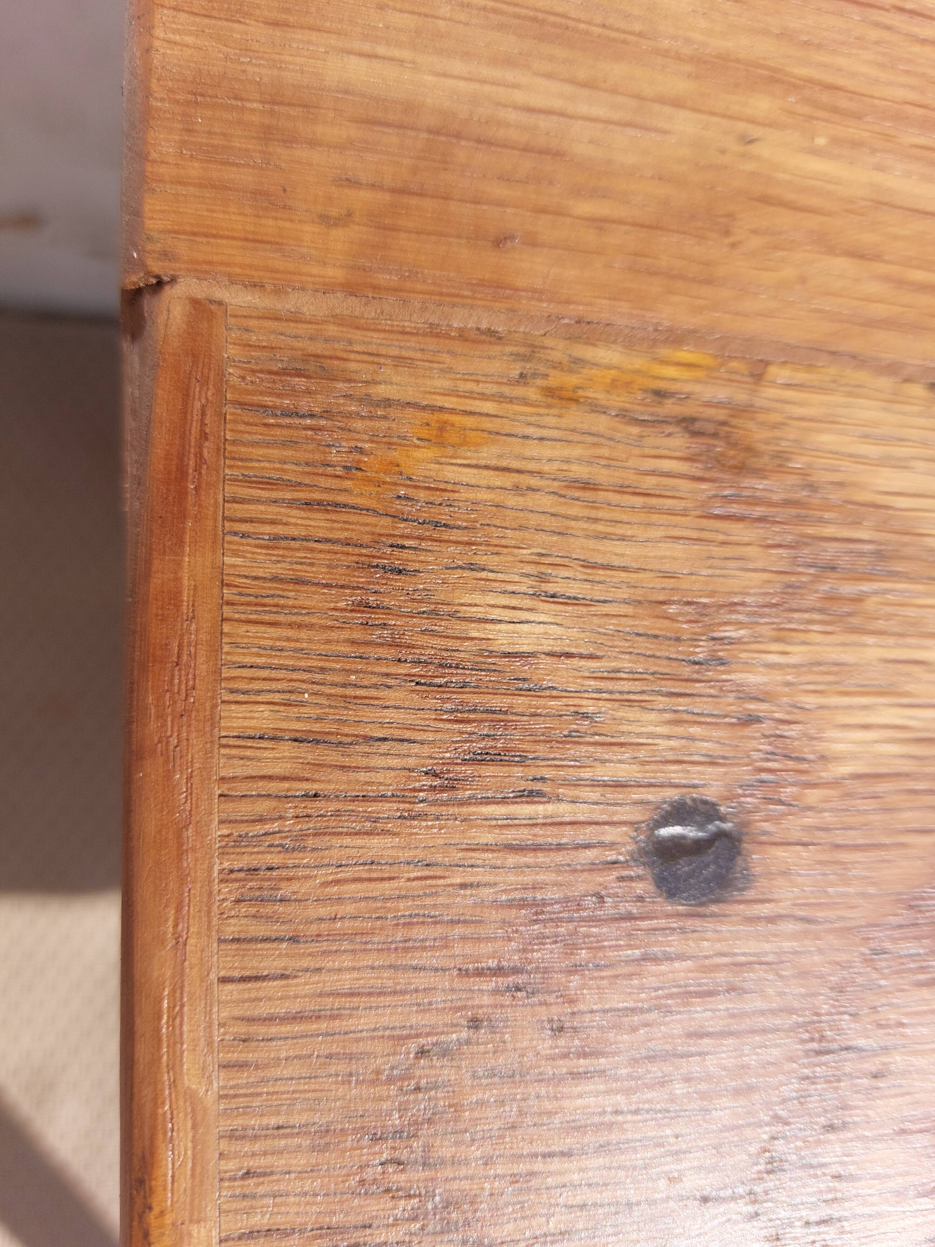 bureau en bois massif, vintage, bohème