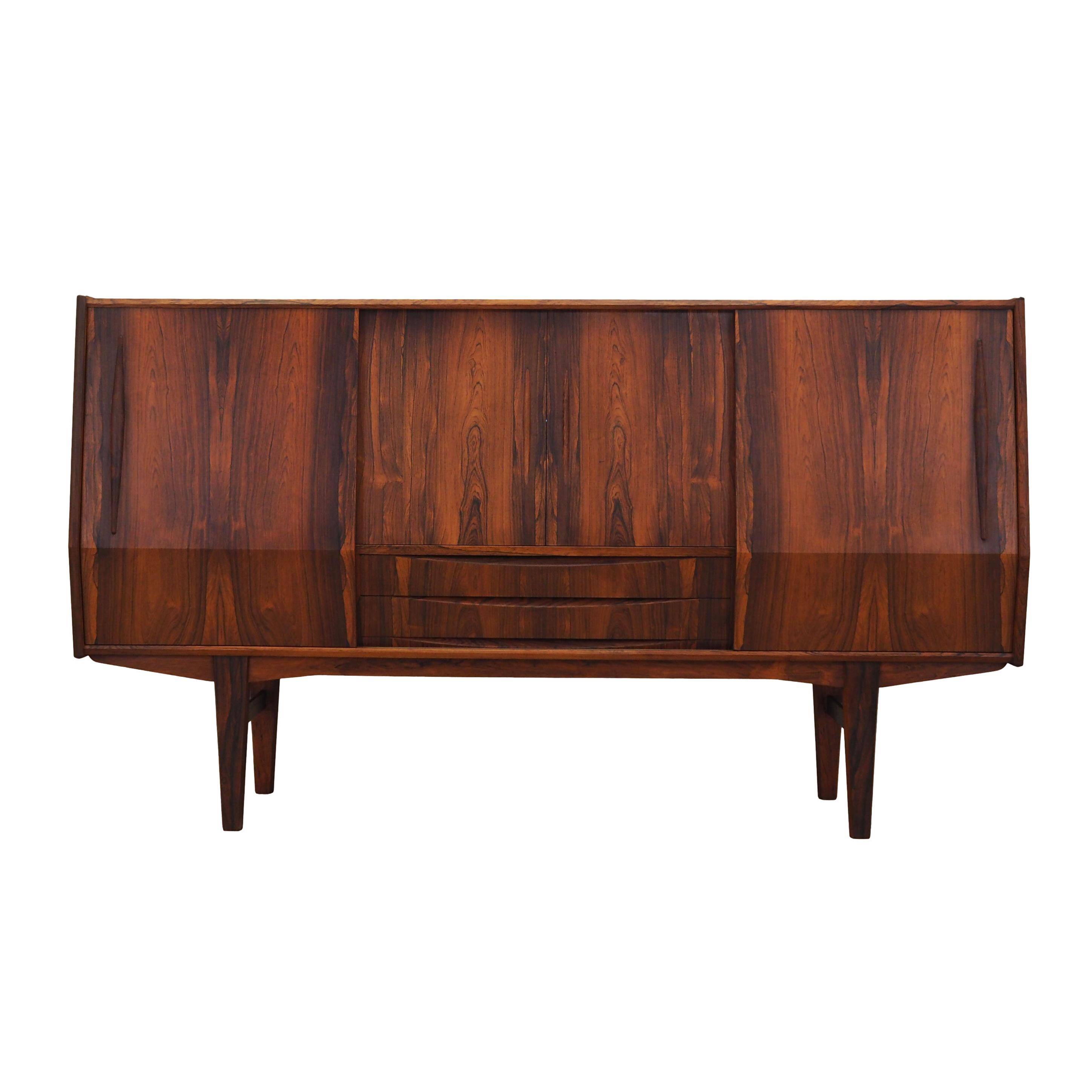 Rosewood highboard, Danish design, 1970s, production: Denmark