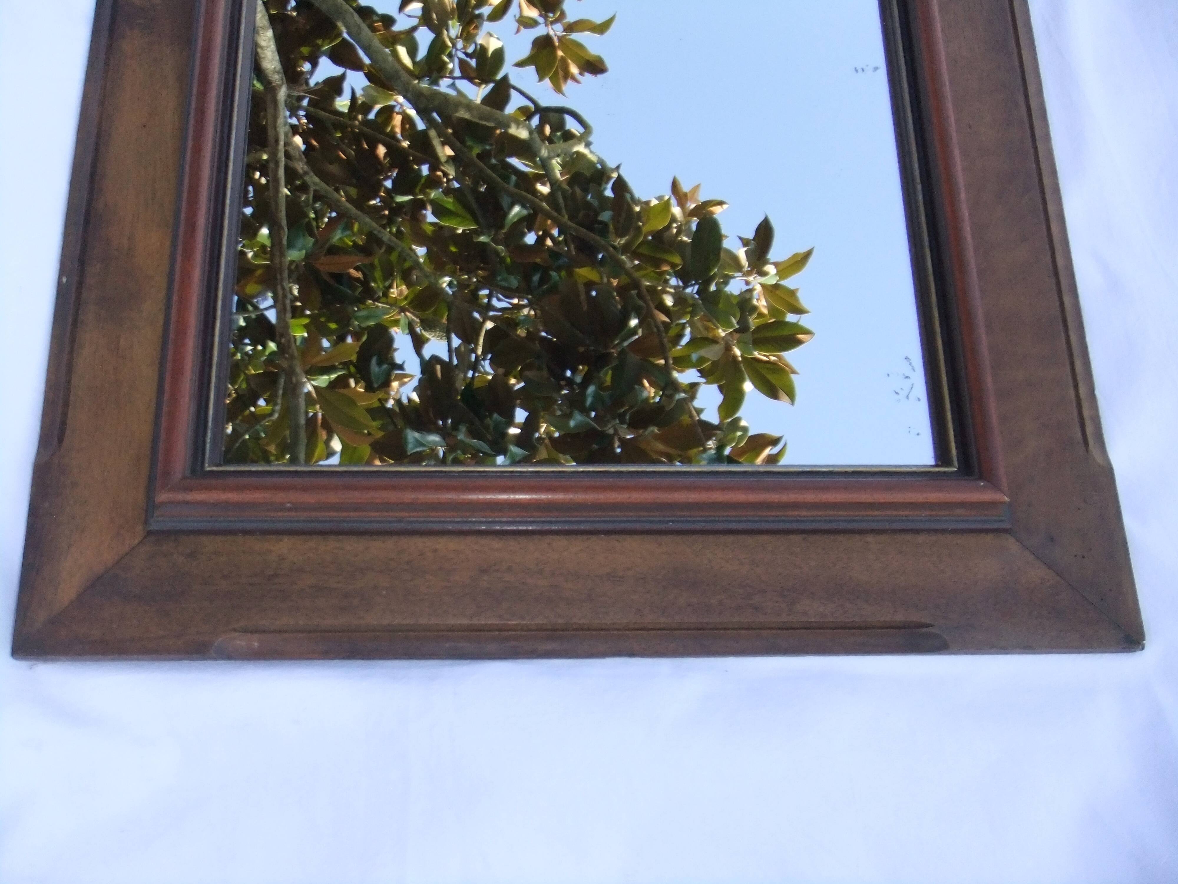 Louis Philippe 69cm silver-plated wooden mirror with gilded thread to hang