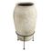 Large terracotta jar on foot