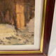 Old painting, snow landscape signed Salanon, mid-20th century