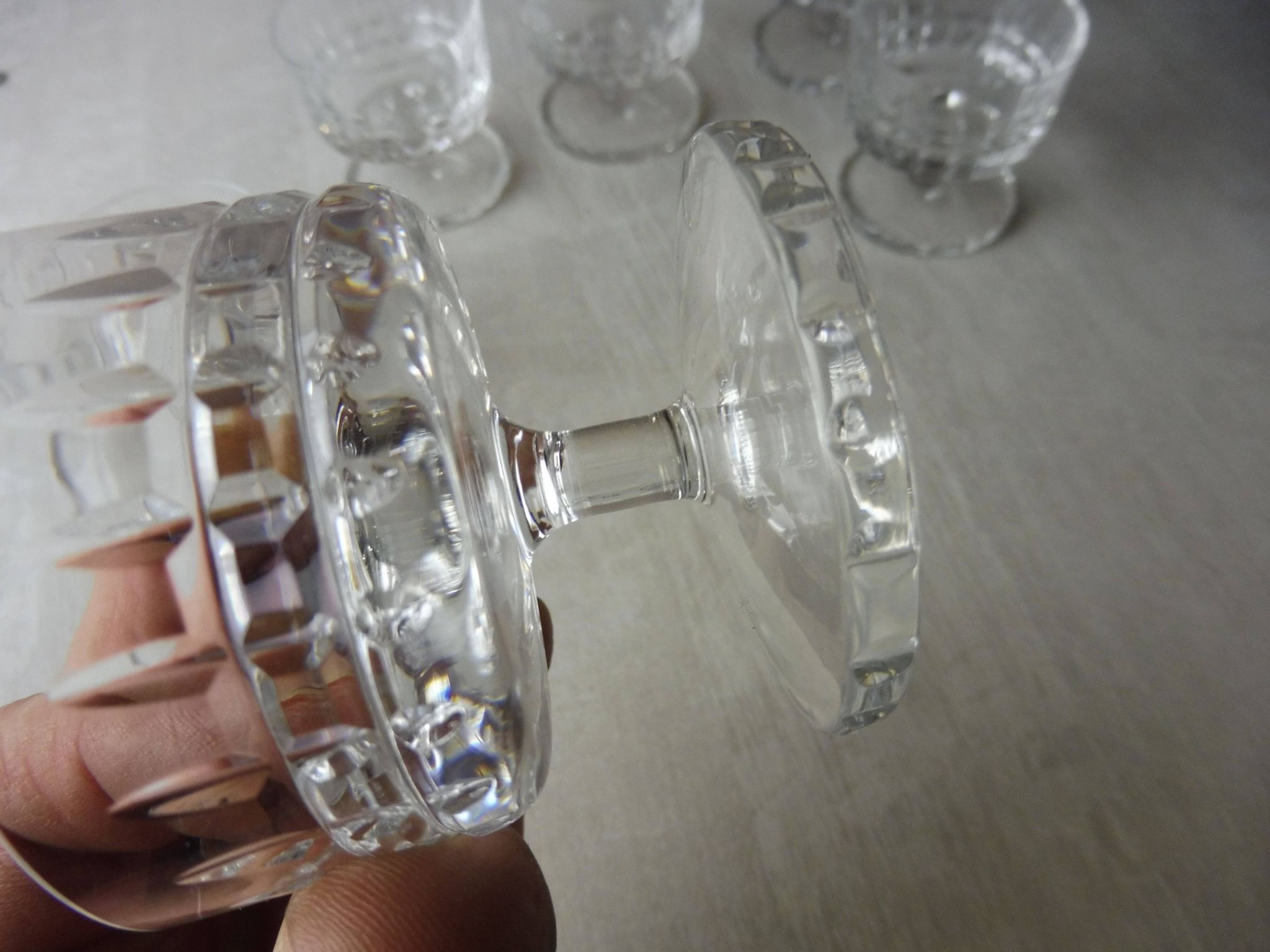 Lot 6 verres, modèle royal, cristal taillé, de Villeroy & Boch