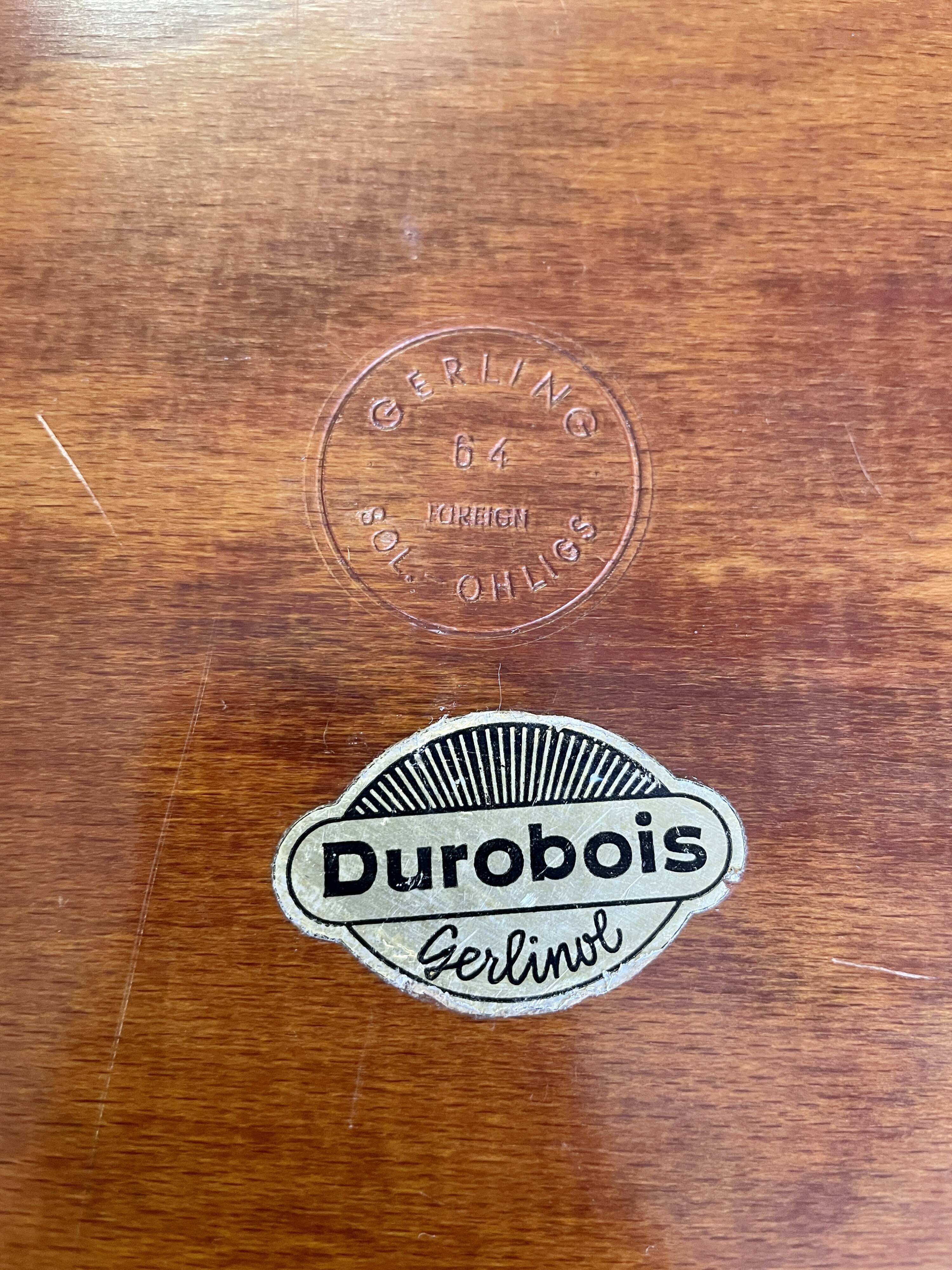 Teak tray 60s Gerlinol-Durobois