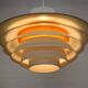 XL Verona Pendant by Svend Middelboe - 1980s Scandinavian  - White/Yellow