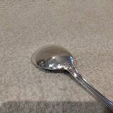 Silver-plated consommé spoon by Christofle Malmaison silversmiths, 16.1cm