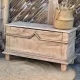 Antique oak solid wood chest bank