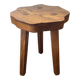 Tripod farmhouse stool in solid oak