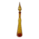 Genie bottle Empoli Murano Italy Vintage amber 1950