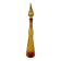 Genie bottle Empoli Murano Italy Vintage amber 1950