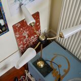 Vintage three-tulip floor lamp from the 60s