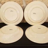 4 Longchamp ironware soup plates