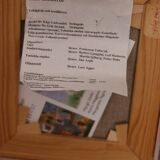 Original Swedish oil on canvas – “Castle” by Karen Heggestad – dated 2002 – vintage & framed – 28 × 33 cm (11.0" × 13.0")