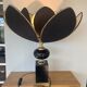 ▪️The Dolphin Lamp Jennings Lotus Lampshade Hollywood Rengency