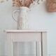 Old stool with white patina