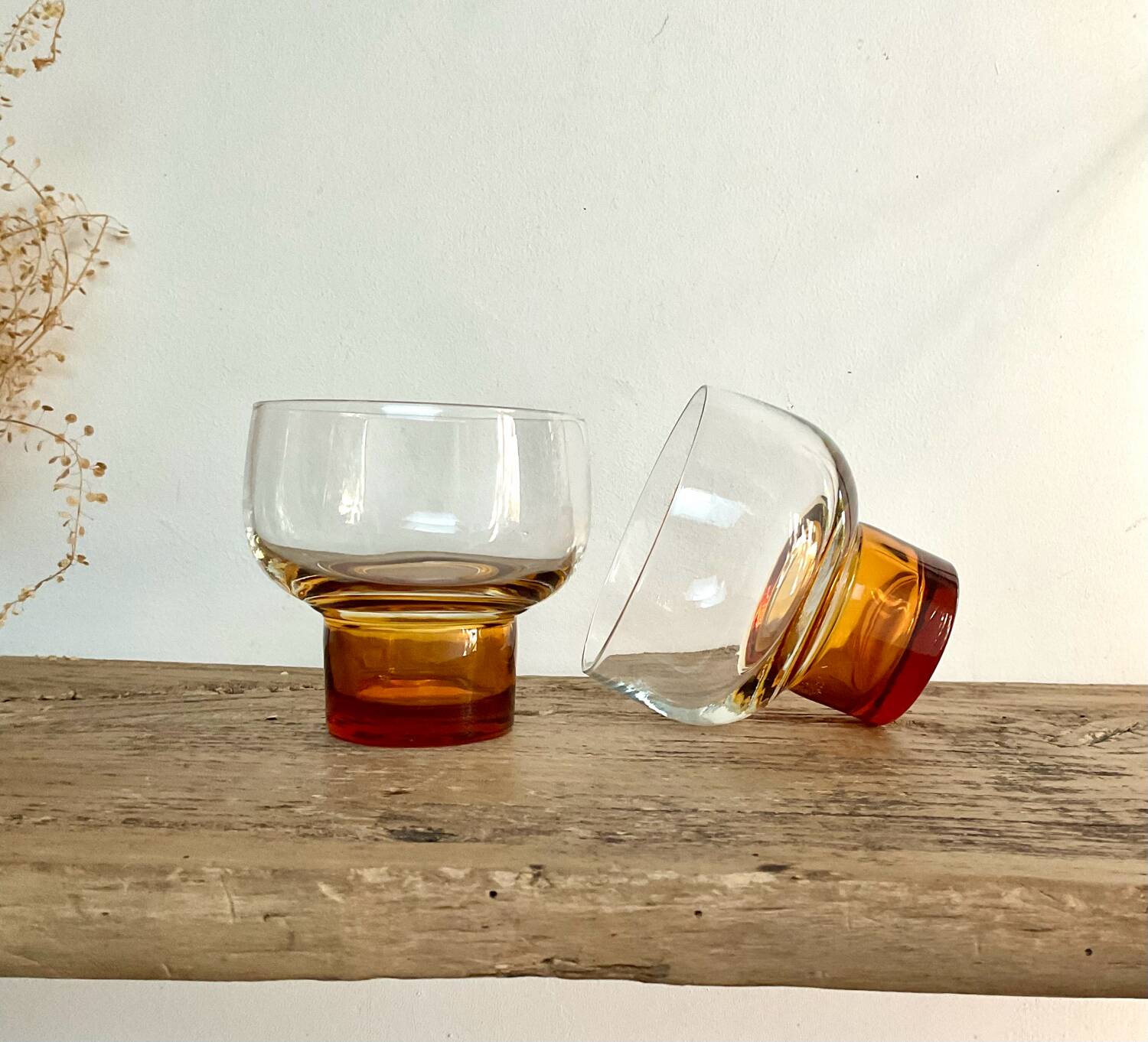 6 vintage luminarc cups