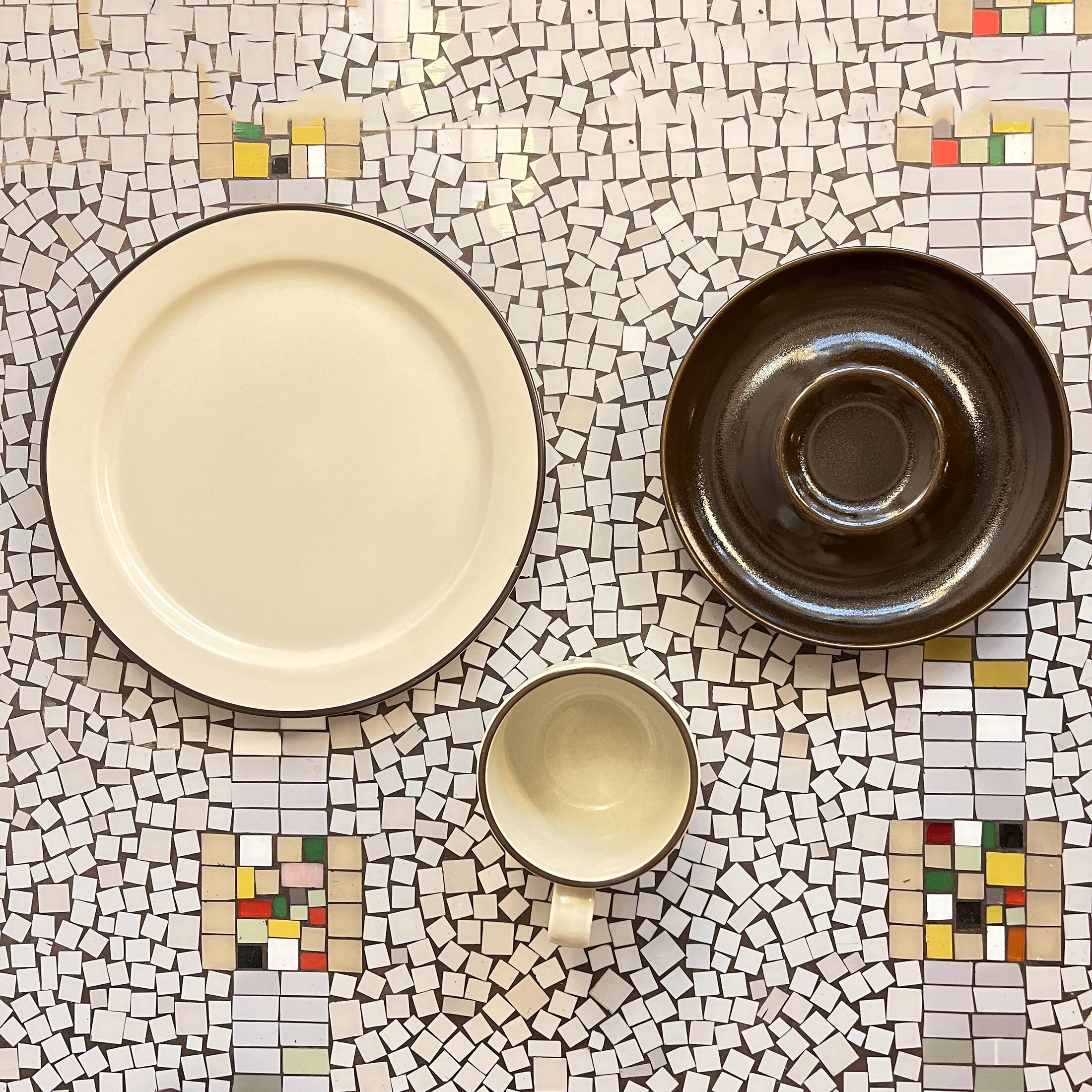 Trio breakfast set designed by W. Karnagel Rosenthal Studio-line, Germany in the 1970s.