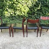 Suite of 4 rosewood chairs by Cor Botenbal for Fristho Franeker