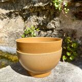 2 vintage stoneware bowls