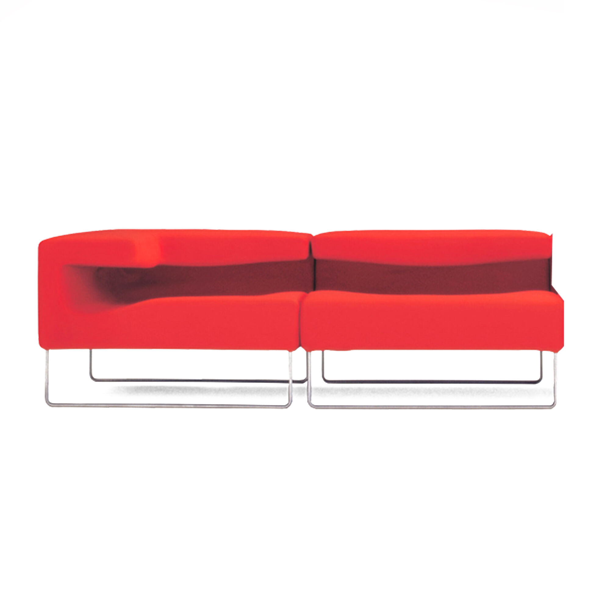 Red Lowseat Couch By Patricia Urquiola for Moroso