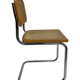 Lot de 4 chaises Cesca modèle b32 en chrome fabriqué en italie par Marcel Breuer