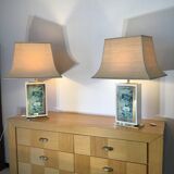 Pair of vintage Jean-Claude Mahey lamps