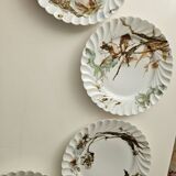 Haviland service plates, dishes on pedestals and soup tureen