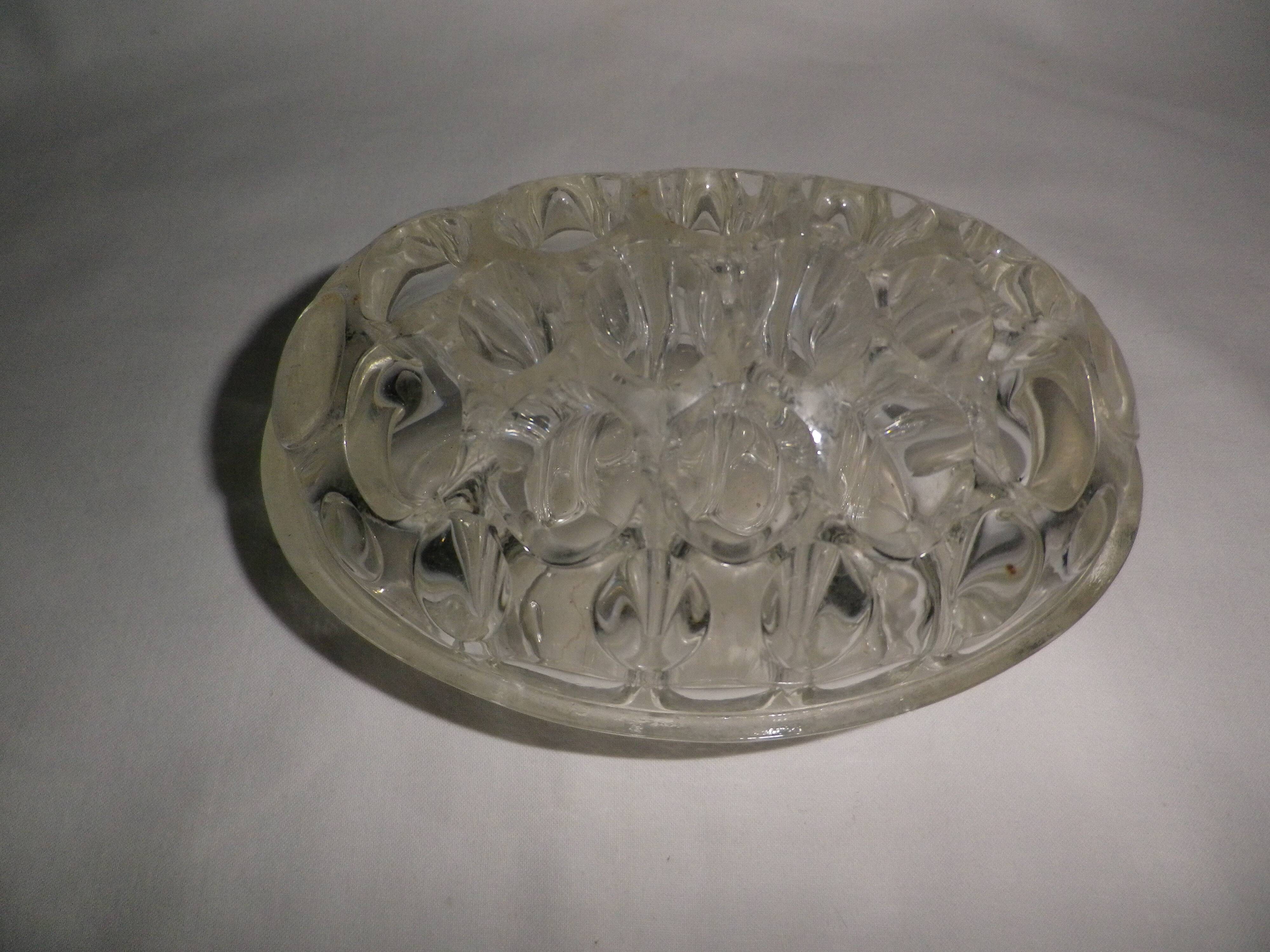Spade flower glass