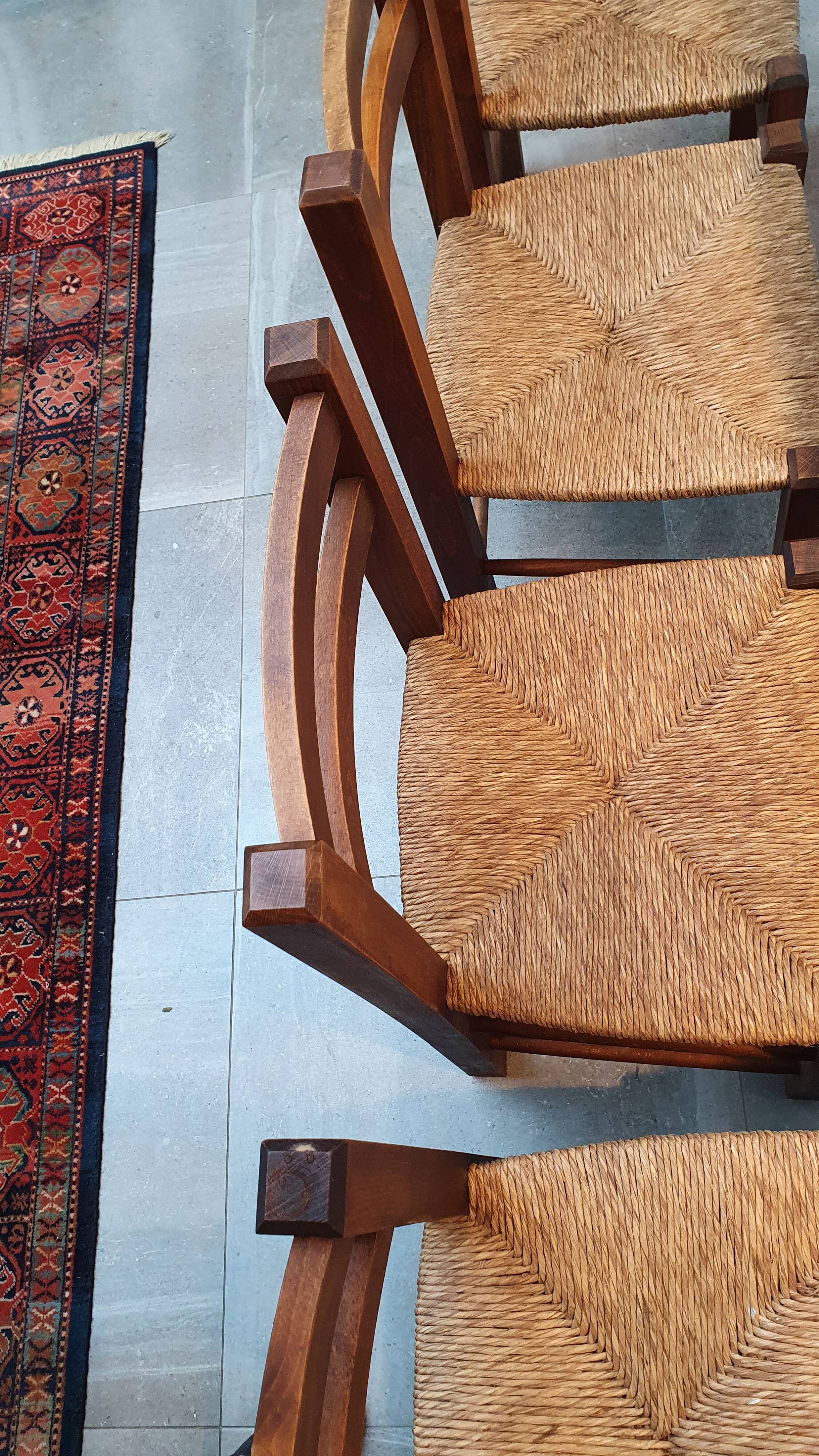 Set of 4 mulched chairs