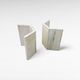 Square Travertine Coffee Table with Rounded Corners, Italy, 1970s