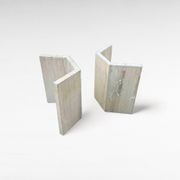 Table basse carrée en travertin aux coins arrondis, Italie, années 1970