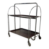 Vintage folding side table / bar cart / side table