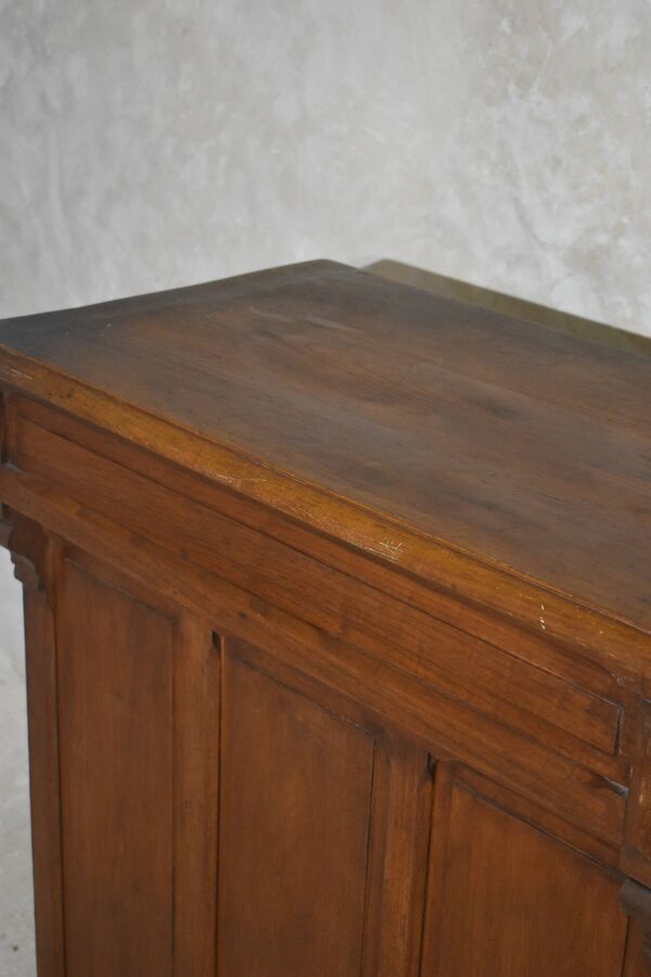 Ancien comptoir chêne massif boutique caisse