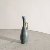 Vintage Swedish Mid Century Blue Pitcher by Carl-Harry Stålhane, 1950s