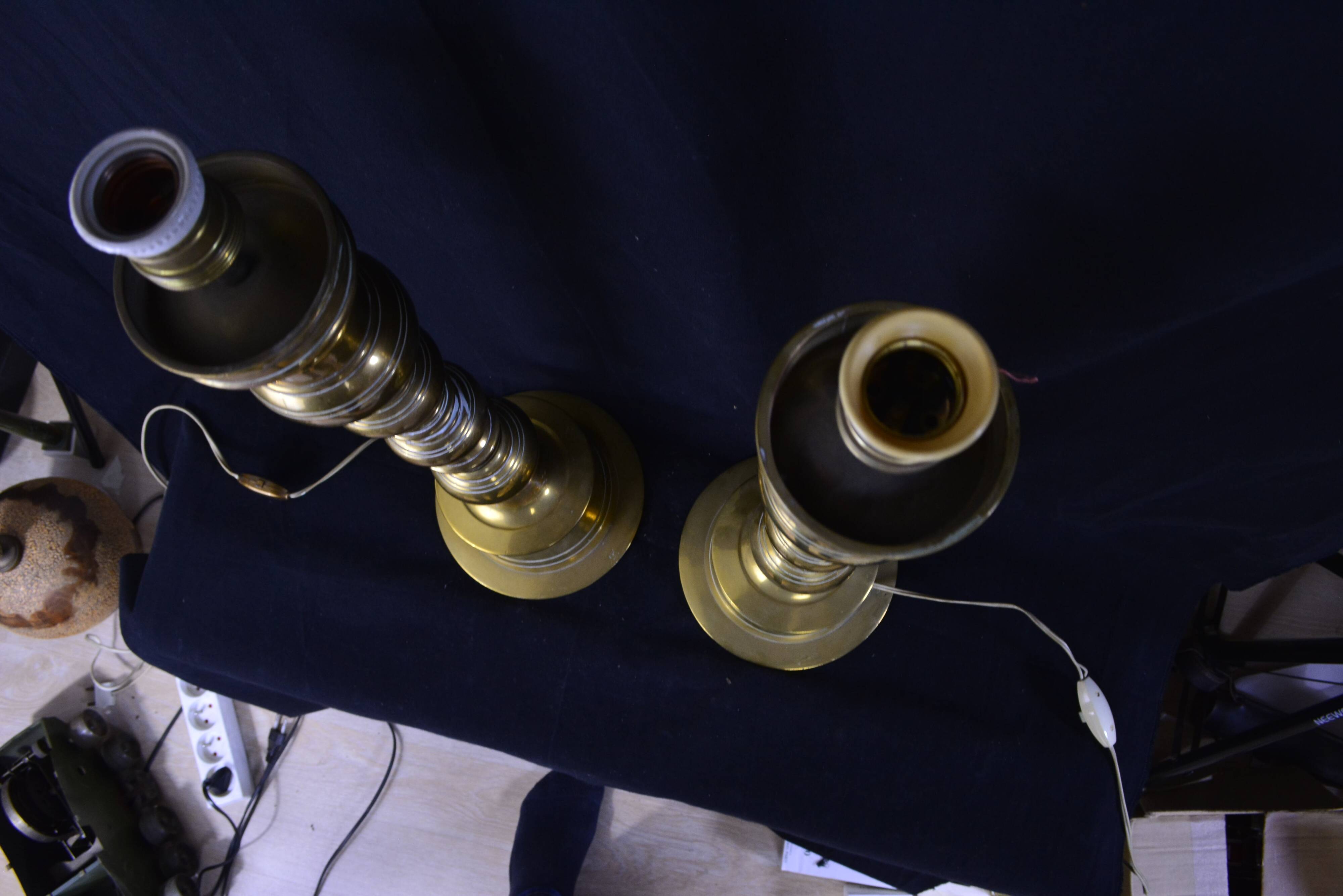 Paire de pied de lampe - Pique-Cierges grande taille