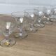 Set of 6 engraved wine glasses