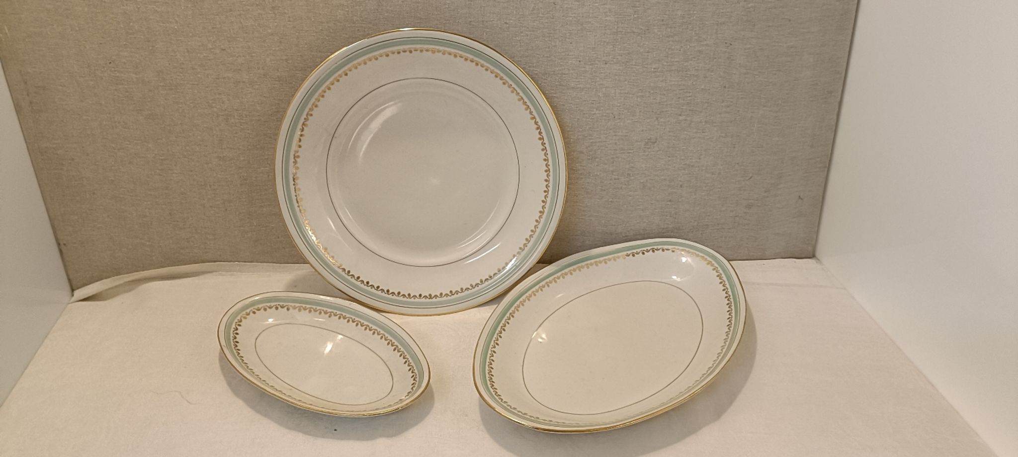 3 antique dishes SFP porcelain France
