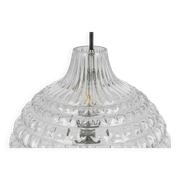 Stunning crystal glass pendant, Peill & Putzler, Germany, 1970s