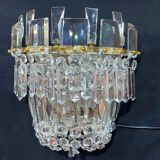 Pair of crystal sconces