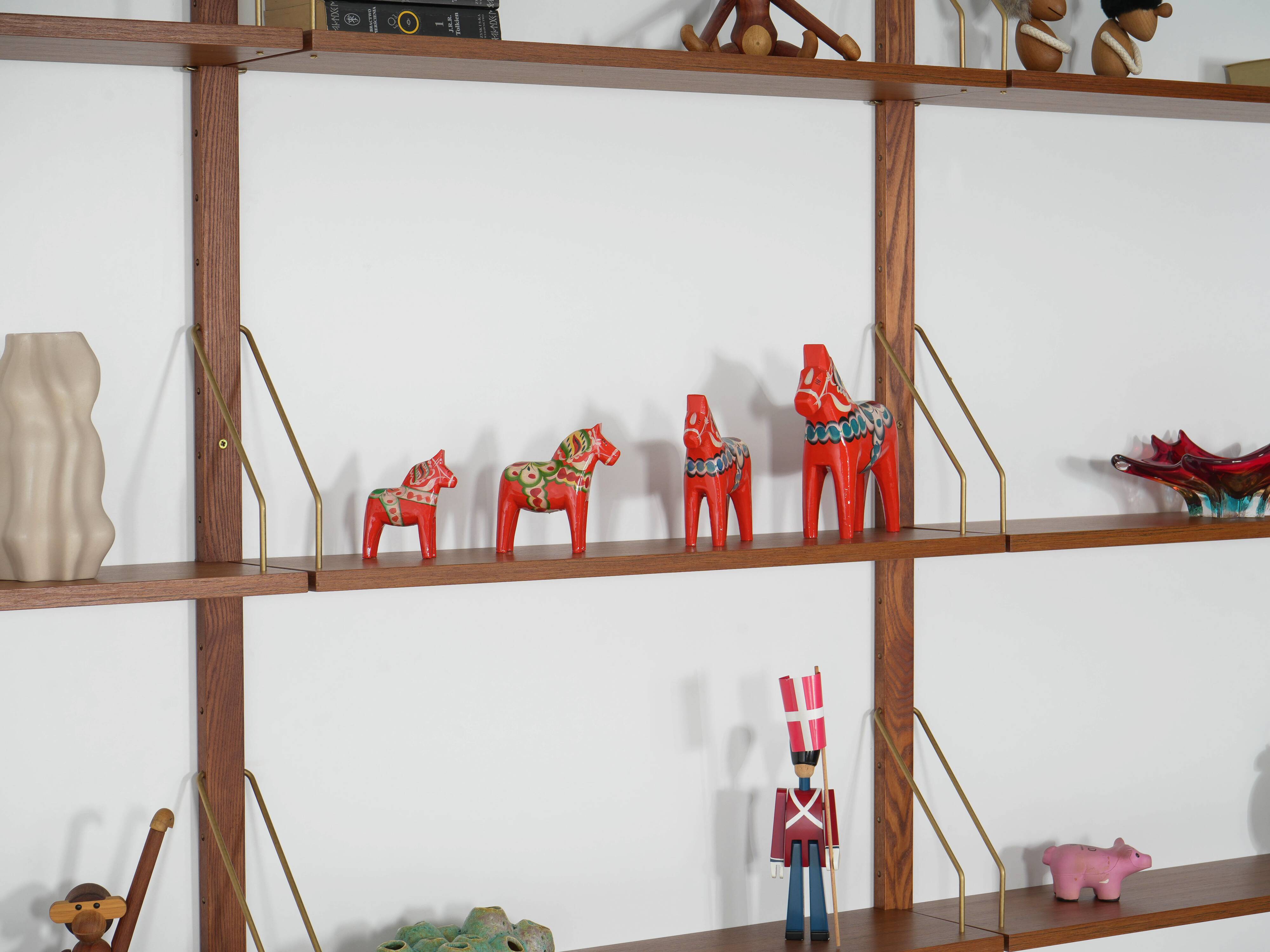 Teak modular shelving unit, Danish design, 1960s, made in Denmark