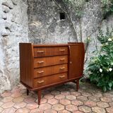 Vintage Scandinavian sideboard chest of drawers