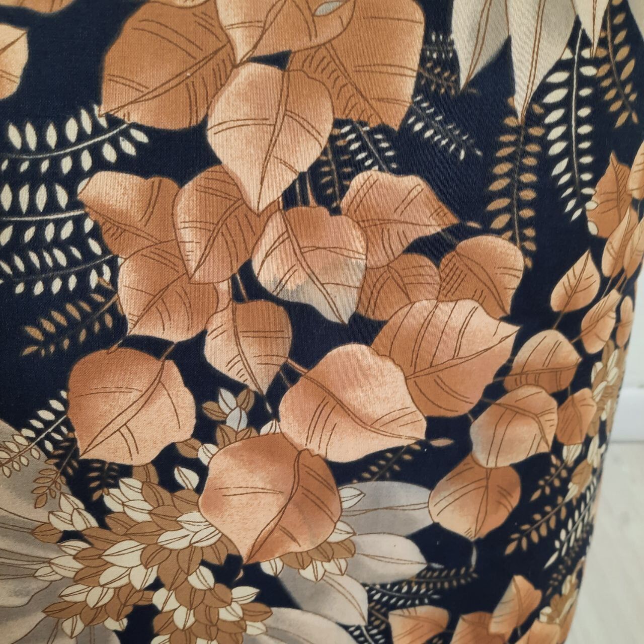 Modular sofa / Pair Armchairs - Fabric leaves - Vintage - Bonacina