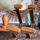 Pair of wooden patères