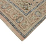 Handmade oriental unique 1980s 291 cm x 384 cm beige wool carpet