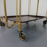 Vintage rosewood tea cart from Gerlinol, 1970s.