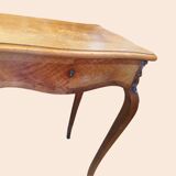 Coiffeuse en marqueterie de bois clairs - Style Louis XV