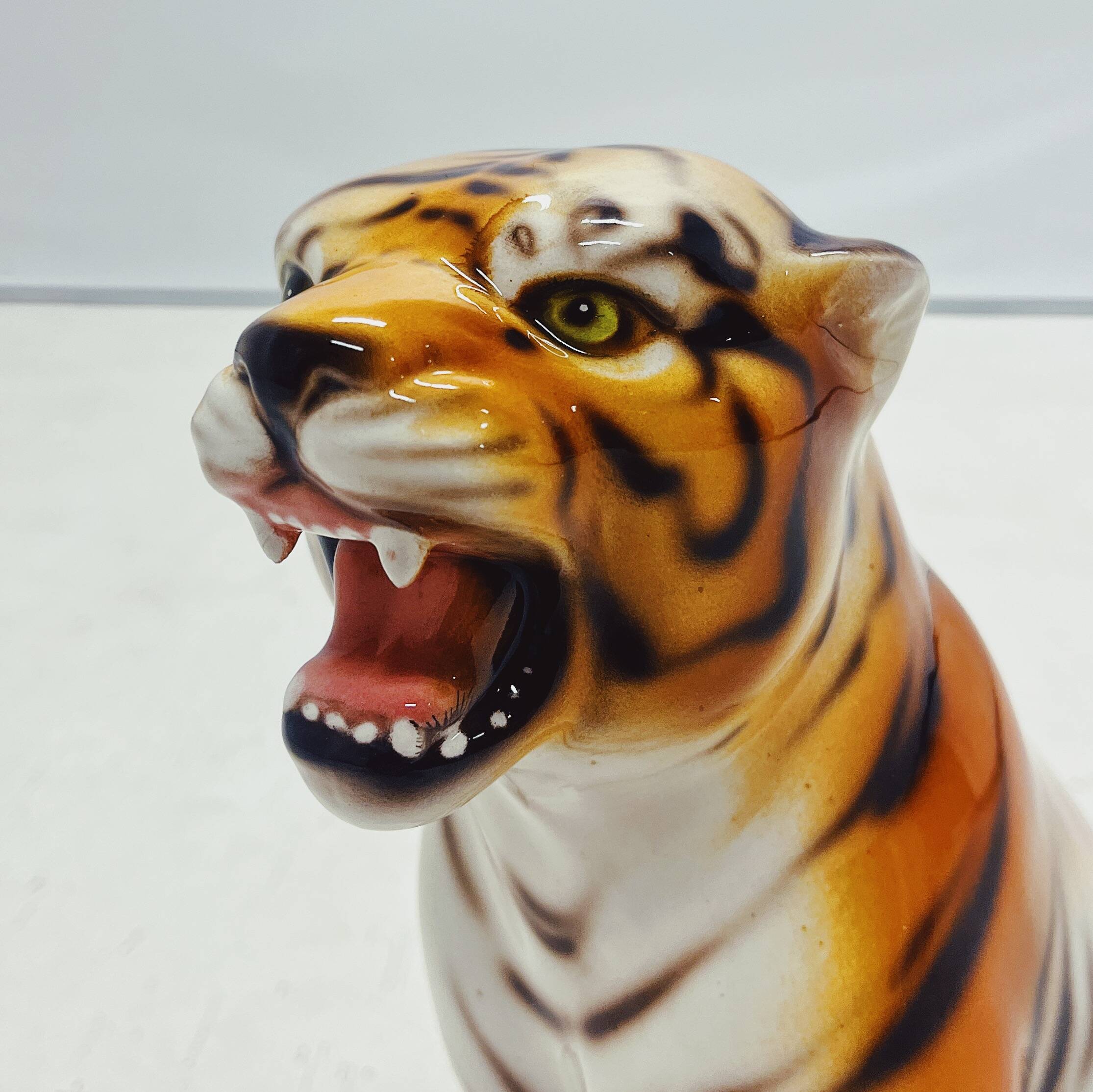 Ceramic Tiger Statue